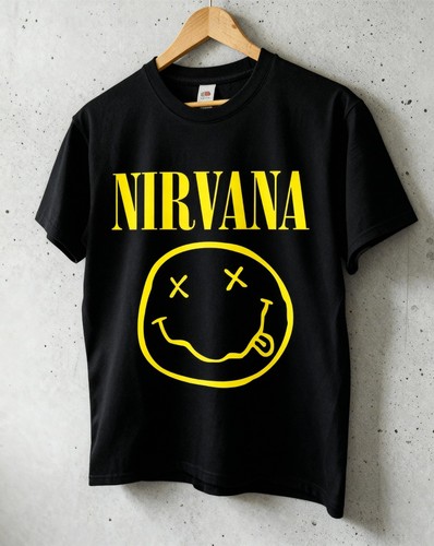 Nirvana smiley face shirt - nirvana, t-shirt