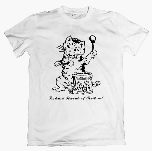 Postcard records tshirt 80s - postcard, tshirt,