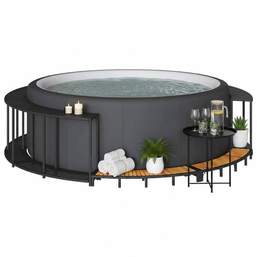 Hot tub surround with - tub, storage