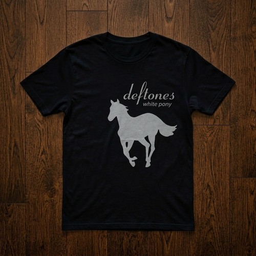 Deftones white pony shirt - deftones,