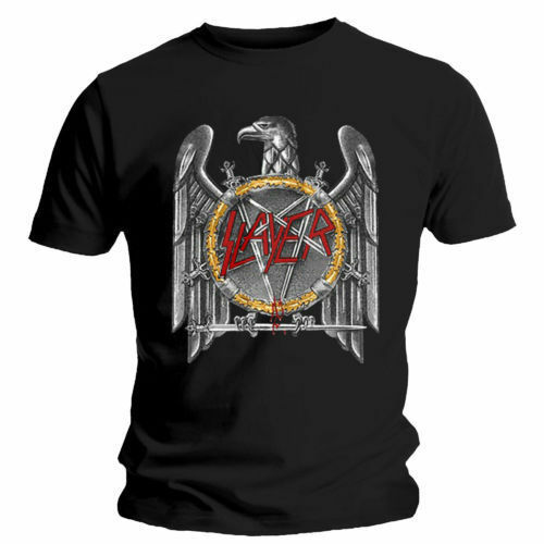 Official slayer shirt silver - t,