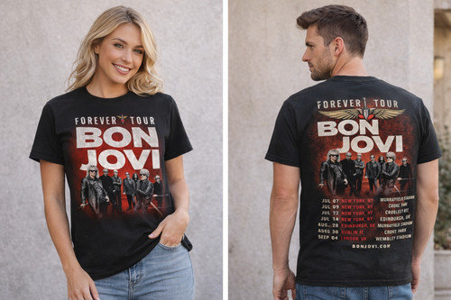 Bon jovi forever tour shirt - jovi,