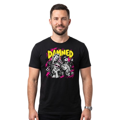 Retro punk rock shirt 70s - retro,