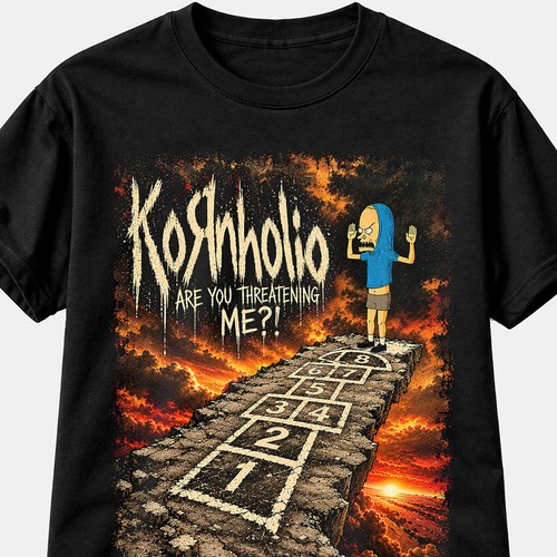 Korn shirt beavis kornholio - korn,