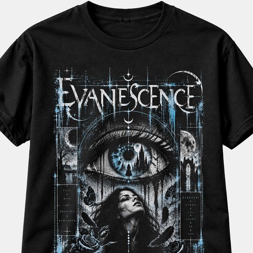 Evanescence shirt gothic - evanescence, t