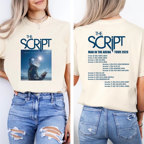 The script shirt man - the,