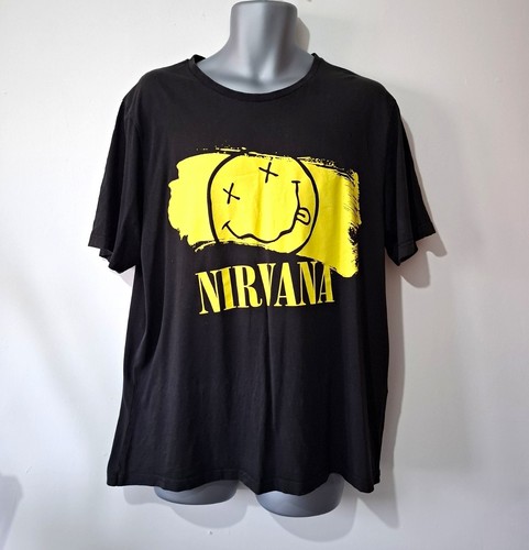Nirvana smiley face band - smiley, t